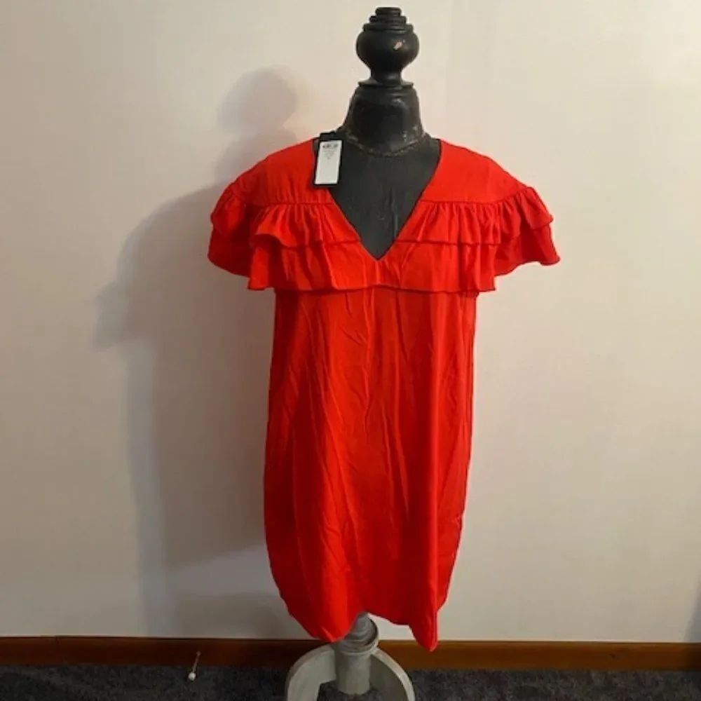 Vera Moda mini dress high risk red dress, size XLarge